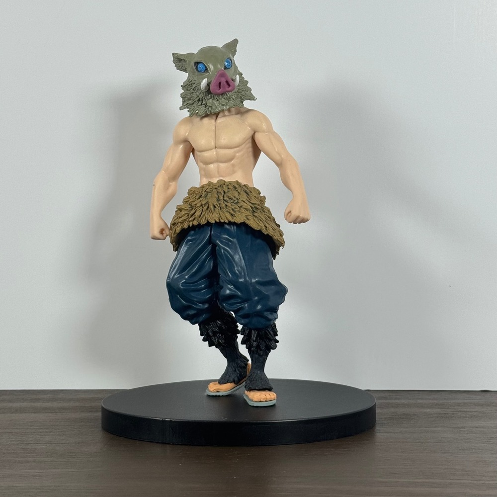 Banpresto Demon Slayer Inosuke Hashibira Figure Kimetsu no Yaiba Boar Mask 6.5in